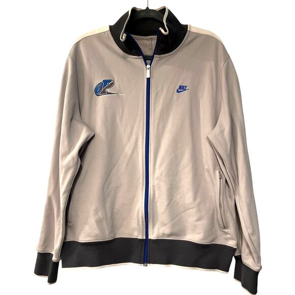 Nike Vintage Men's L RUN PENN State Track Jacket Team Issued 2011 Varsity Gray - Picture 1 of 9
